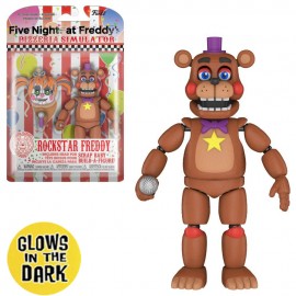 Boneco Funko Action - Five Nights Pizza Rockstar Freddy (glow In The Dark)