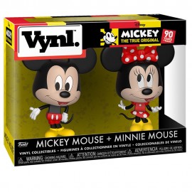 Boneco Funko Vynl Disney Mickey + Minnie 2pack