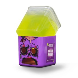 Slime Atacado Mania - Zumbi Com Carinha Triste Amarelo - Zlyme