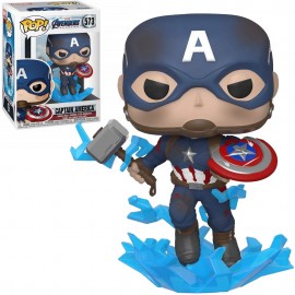 FUNKO POP MARVEL AVENGERS ENDGAME - CAPTAIN AMERICA (WITH MJOLNIR)  573